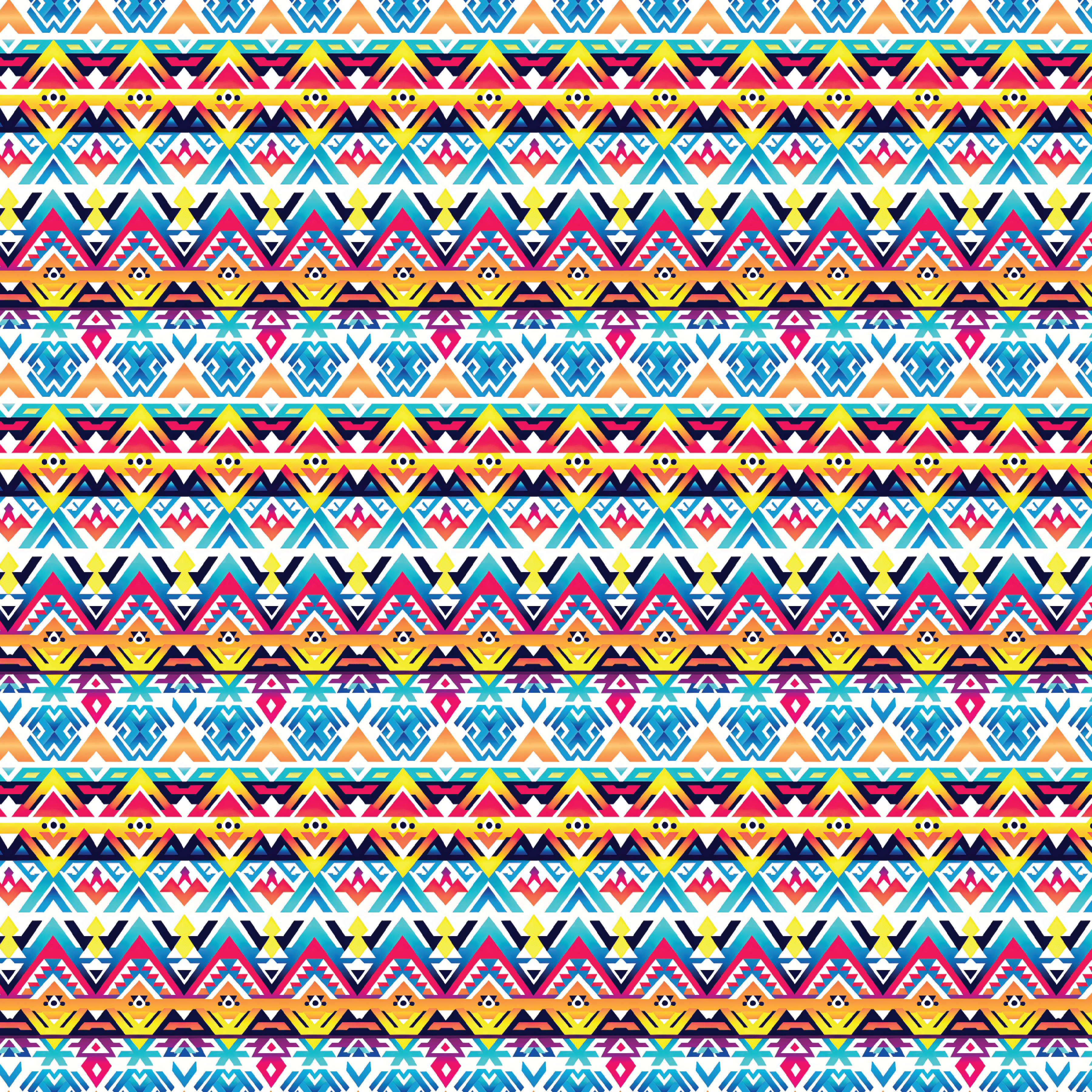 Rainbow Aztec Pattern Acrylic Sheets - CMB Pattern Acrylic